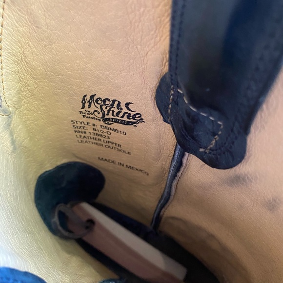 Charcoal black cowboy boots - Picture 4 of 4